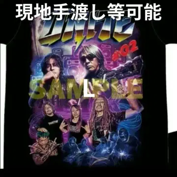 사이즈 L 콜라보 티셔츠 UNITE2 호르몬 B'z