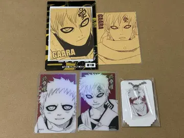 NARUTO 가아라 황금 카드 클리어 카드 메탈 플레이트 5종 세트