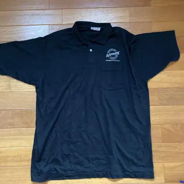 Hanes 블랙 피케 셔츠 2XL