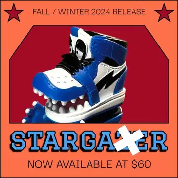 STARGAZER 공룡 스니커즈 피규어 3개 세트 '블랙 파랑 보라색'