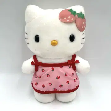 레어 레어 당시의 물건 헬로키티 딸기 봉제 인형 레트로 2002년