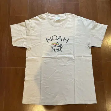 NOAH 베이지 티셔츠 로고 프린트