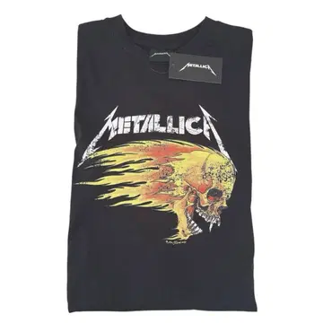 METALLICA 티셔츠 블랙 락밴드 아메카지