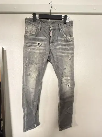 DSQUARED2 그레이 데미지 데님 46
