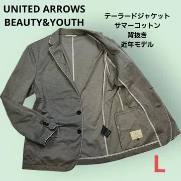 UNITED ARROWS 테일러드 자켓 썸머 코튼 백 오픈 최근 모델