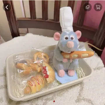 새상품 레미의 맛있는 레스토랑 쥐 봉제 인형 셰프 레미