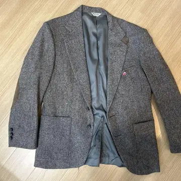 그레이 100% 울 테일러드 자켓