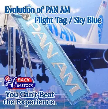 진화의 빵, 아메리칸 항공 자수 플라이트 택 스카이블루 #2 PAN AM
