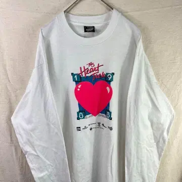 USA제 90년대 하트 롱 T 화이트
