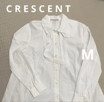 크레센트 리본 보타이 면 100% 셔츠 M