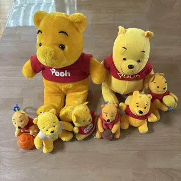 푸우 봉제 인형 8종 세트