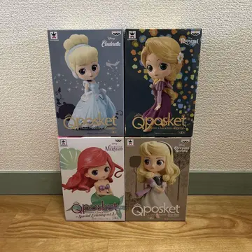 Qposket 디즈니 프린세스 4개 세트