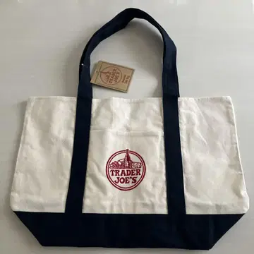 TRADER JOE'S 토트백 아이보리/네이비