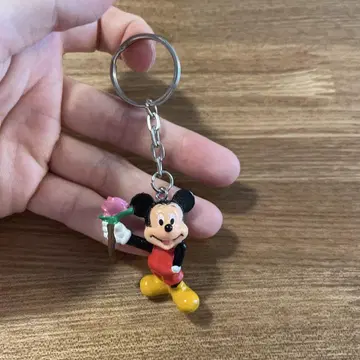 디즈니 미키 마우스 키링 미키 Mickey 장미 꽃