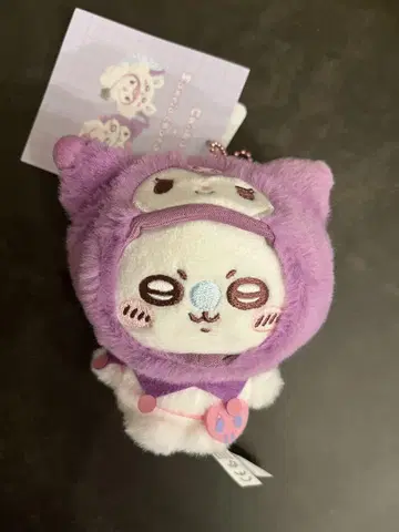 치이카와 산리오 콜라보 모몽가 쿠로미 마스코트 홀더
