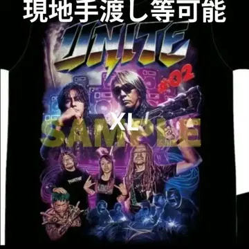 XL 사이즈 콜라보 티셔츠 UNITE2 호르몬 B'z