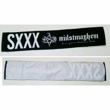 쿠로유메 키요하루 블랙 SXXX PENTAGRAM 머플러 스포츠 타월