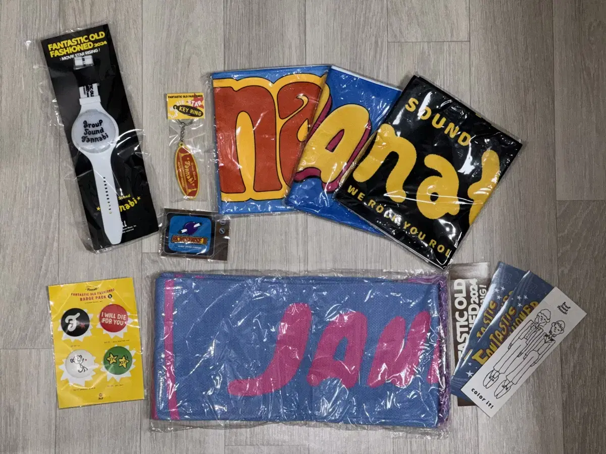 [Fixed Price] Jannabi Slogan, Key Ring, Muffler, Badge