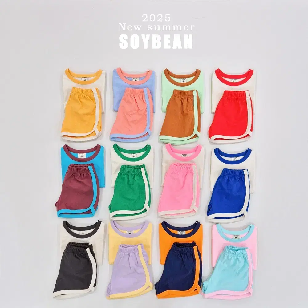 Immediate Delivery/ Sale Soybean Macaron Top and Bottom Set / Baby Summer Top and Bottom Set