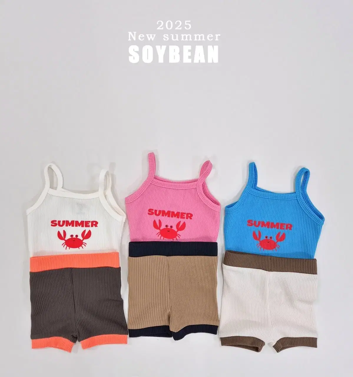Immediate Delivery/ Soybean Crab Tank Top Set / Baby Clothes
