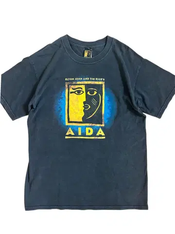 구제 의류 AIDA ELTON JOHN 엘튼 존 밴딩 극단 사계절 티셔츠
