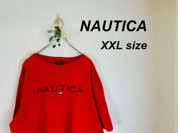 캐나다제 NAUTICA 로고 티셔츠 빅 실루엣 루즈 핏