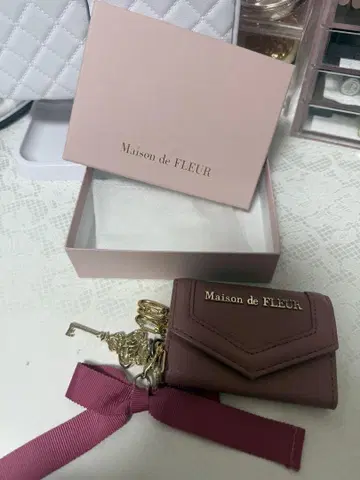 Maison de FLEUR 키 리본 키 케이스