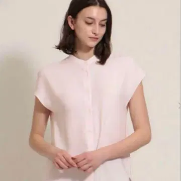 theoryluxe 프렌치 슬리브 블라우스 워셔블 아이시 핑크