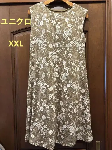새상품/미사용 유니클로 브라탑 슬리브리스 원피스 2XL