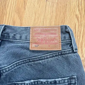 LEVI'S 501 그레이 스트레이트 데님