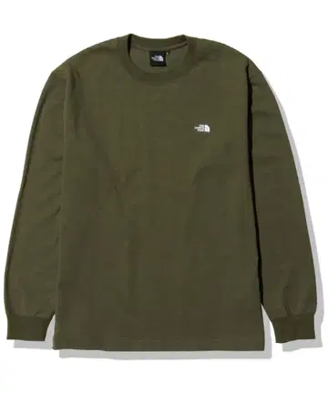 The North Face 긴팔 티셔츠 올리브