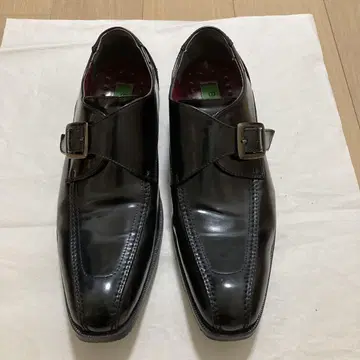 블랙 가죽 드레스 신발 버클 포함
