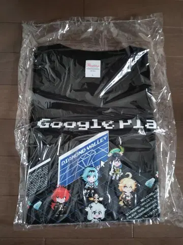 Google Play DIAMOND VALLEY 원신 티셔츠 L 사이즈