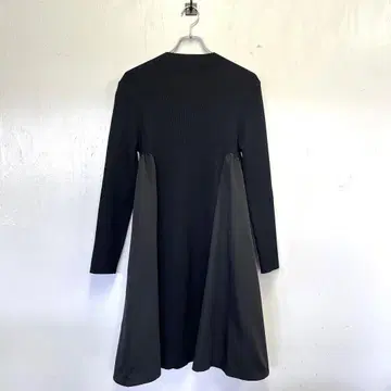 새상품급 셀포드 이소재 원피스 여성용 블랙 어른 리브 편직 36호