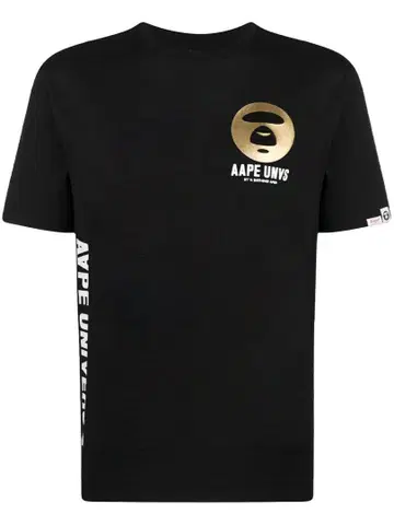 AAPE UNVS 블랙 티셔츠 M 미사용 새상품