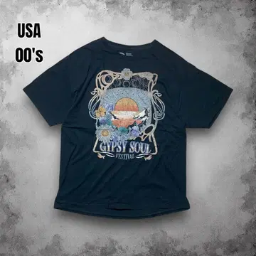 00s USA 빈티지 이벤트 티셔츠 라이브 페스티벌 아트 T