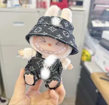 labubu 라부부 봉제 인형 옷 오버롤 2개 세트