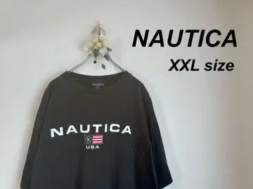 USA제 NAUTICA 로고 티셔츠 빅 실루엣 빅 루즈 2XL