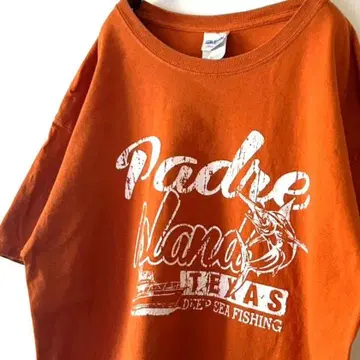 길단 Padre 아일랜드 텍사스 티셔츠 L 테라코타 구제 의류