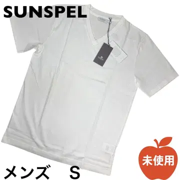 SUNSPEL 선스펠 남성용 V넥 티셔츠 S 화이트 흰색 반팔
