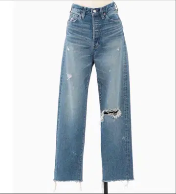 HYKE CLASSIC STRAIGHT 데미지 데님 30