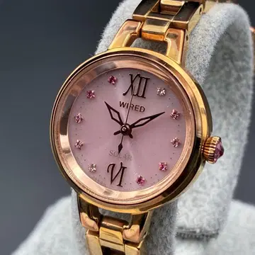 SEIKO 세이코 와이어드 V117-0EA0 솔라 핑크 다이얼