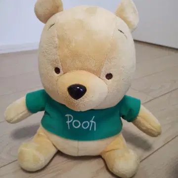 푸우 봉제 인형 그린 셔츠