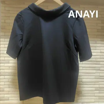 아나이 코튼 분또 롤 칼라 피케 셔츠 티셔츠 반팔