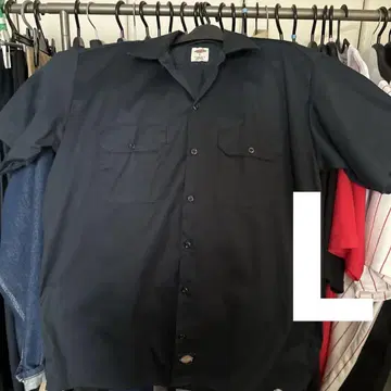 디키즈 네이비 워크 셔츠 L 사이즈