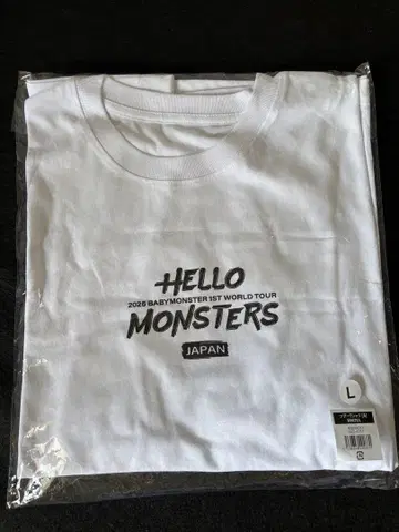 Baby monster 2025년 투어 티셔츠 L 사이즈
