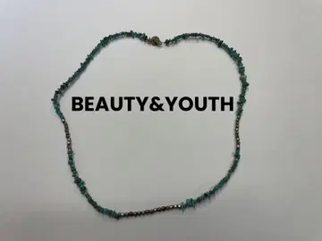 BEAUTY&YOUTH 터콰이즈 스톤 목걸이 유나이티드 애로우즈