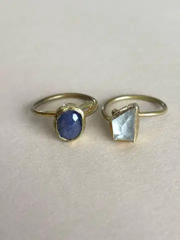 비쥬마무 bijumam Brass 1stone ring 2개 세트