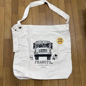 peanuts cafe 오사카 한정판 원숄더 토트백 스누피