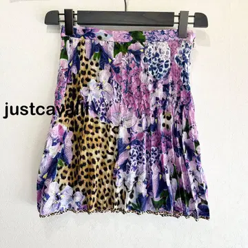 justcavalli 저스트 카발리 플리츠 미니 스커트